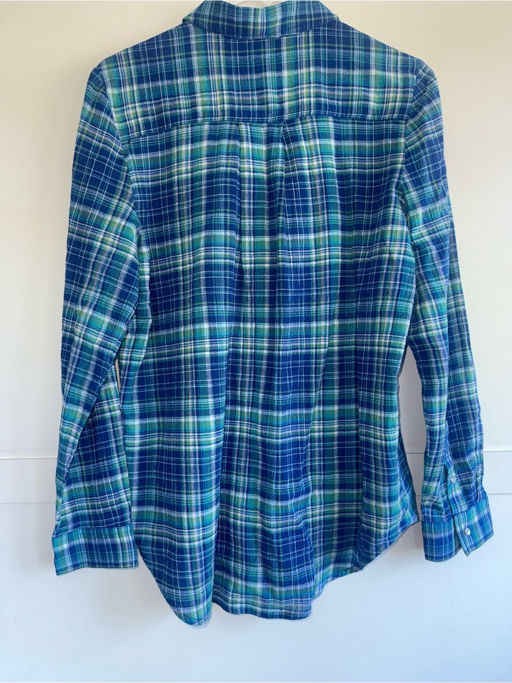 Sundance Women’s Plaid Pearl Snap Shirt 100% Cotton Long Sleeve Western - Picture 4 of 9